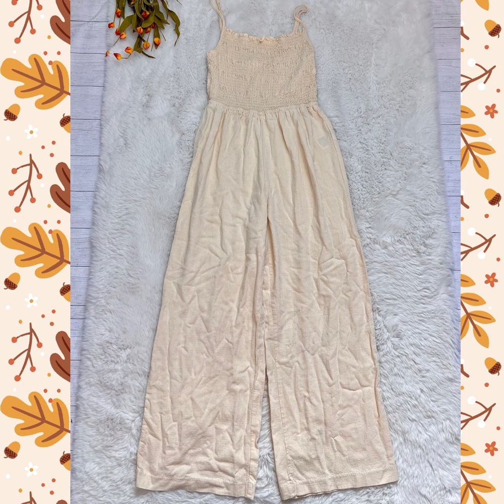 H&M Cream Jumpsuit
